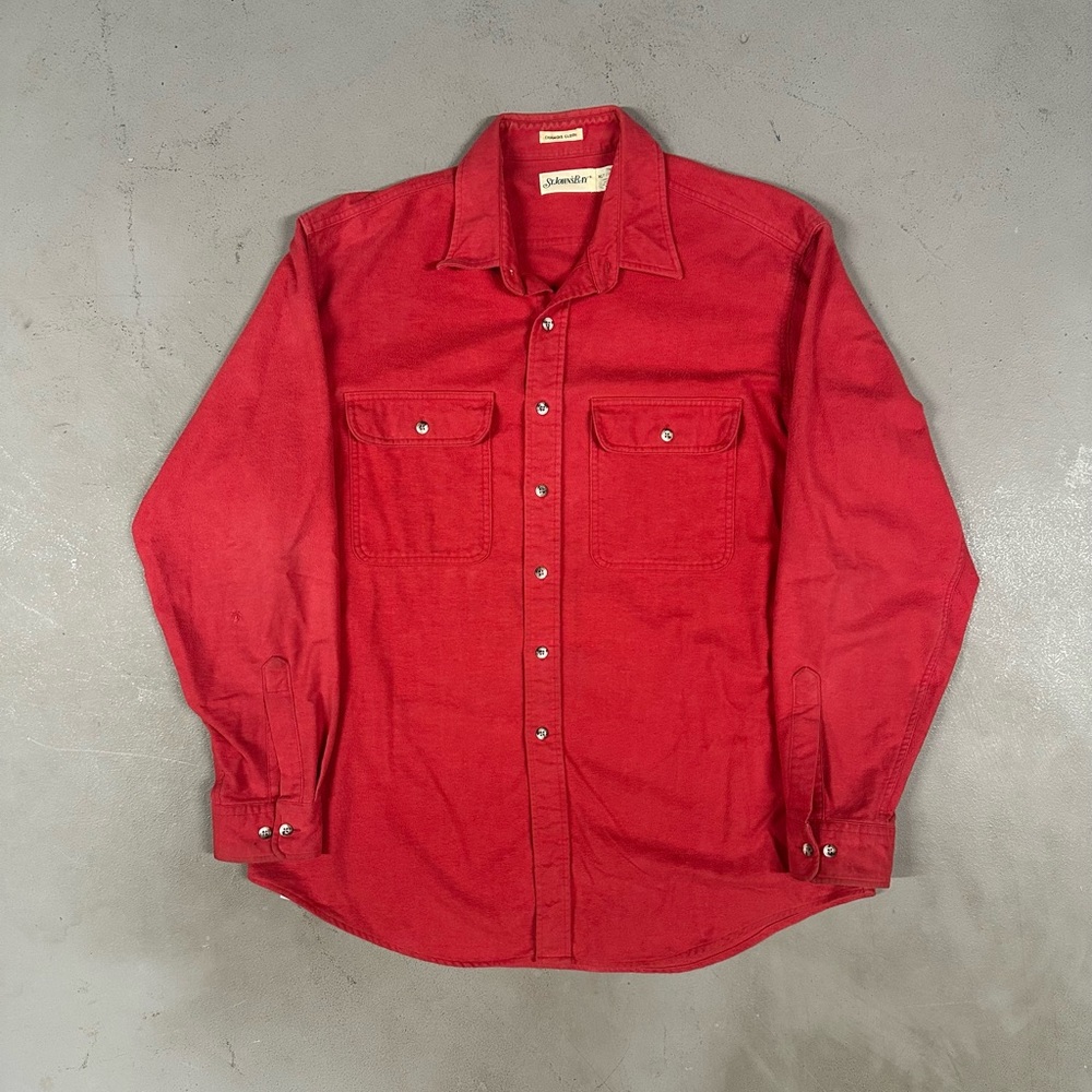 Vintage 90s St. John’s Bay Chamois Retro Causal Essential Button Up Shirt XL